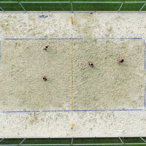 Beachvolleyballplatz von oben