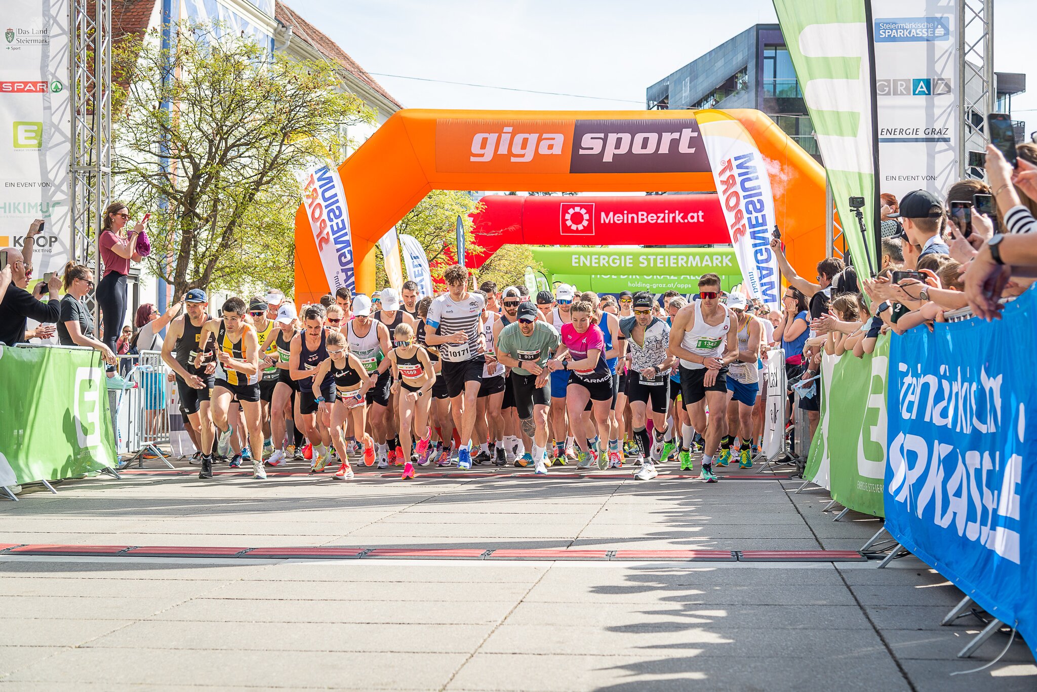 Startaufnahme des Halbmarathons